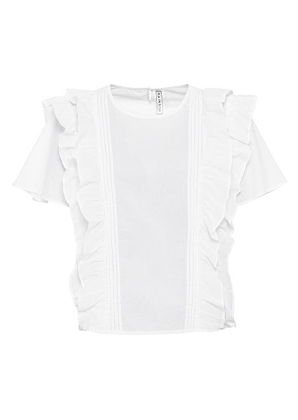 Póló blúz fodrokkal