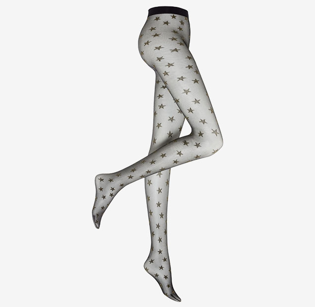 Harisnyanadrág 40den csillogó csillagokkal