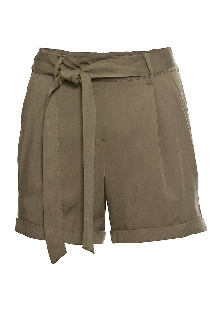 Rövidnadrág sötét olivazöld