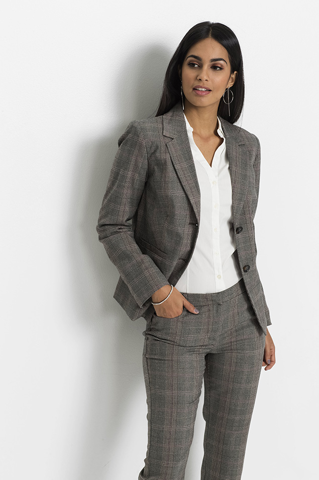 Blézer fekete/fehér kockás