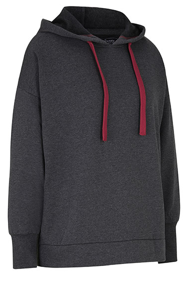 Maite Kelly bő pamut szabadidőfelső kapucnival és hosszú ujjakkal