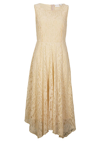 Csipkeruha aszimmetrikus szabásvonallal