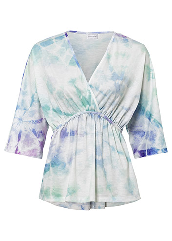 Póló batikolt mintával