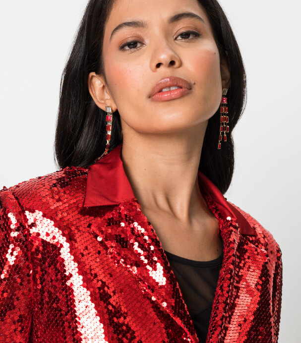 Flitteres rövid kabát